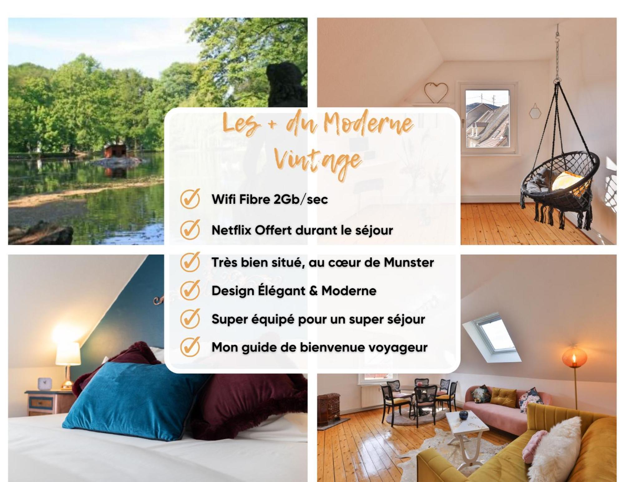 Le Moderne Vintage Hyper Centre,3 Chambres, Neuf Au Calme, 3 Etoiles Мюнстер Екстер'єр фото